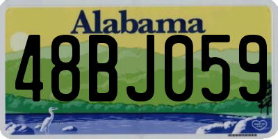 AL license plate 48BJ059