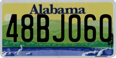 AL license plate 48BJ060