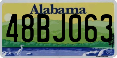 AL license plate 48BJ063