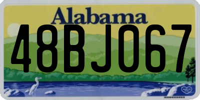 AL license plate 48BJ067