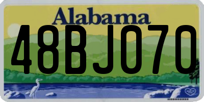 AL license plate 48BJ070