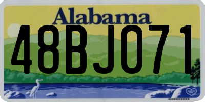 AL license plate 48BJ071