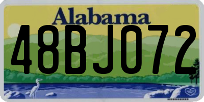 AL license plate 48BJ072