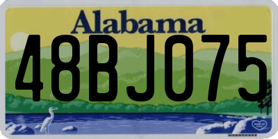 AL license plate 48BJ075