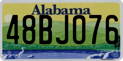 AL license plate 48BJ076