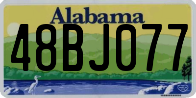 AL license plate 48BJ077