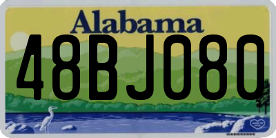 AL license plate 48BJ080