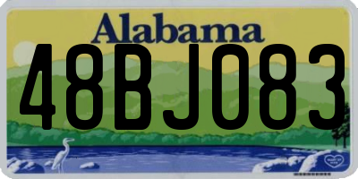 AL license plate 48BJ083