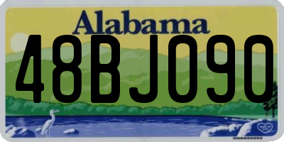 AL license plate 48BJ090