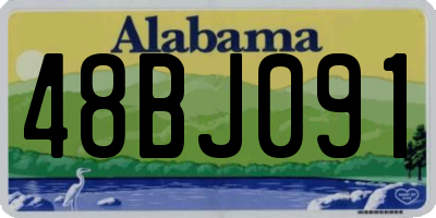 AL license plate 48BJ091