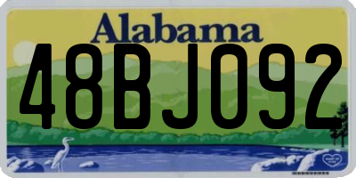 AL license plate 48BJ092
