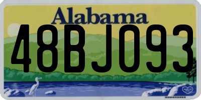 AL license plate 48BJ093