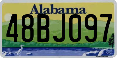 AL license plate 48BJ097