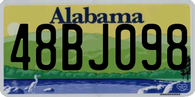 AL license plate 48BJ098