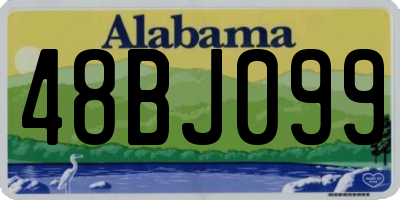 AL license plate 48BJ099