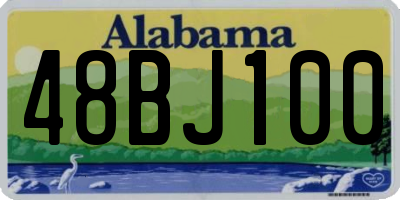 AL license plate 48BJ100