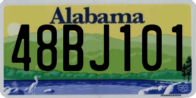 AL license plate 48BJ101
