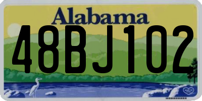 AL license plate 48BJ102