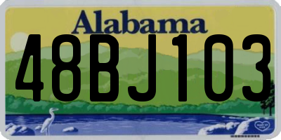 AL license plate 48BJ103