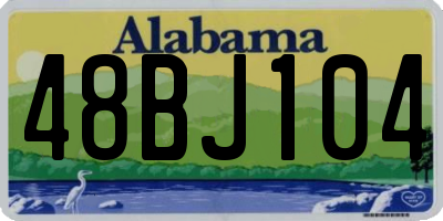 AL license plate 48BJ104