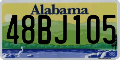 AL license plate 48BJ105