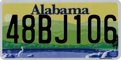 AL license plate 48BJ106