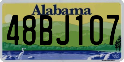 AL license plate 48BJ107