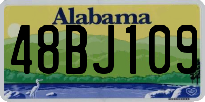 AL license plate 48BJ109