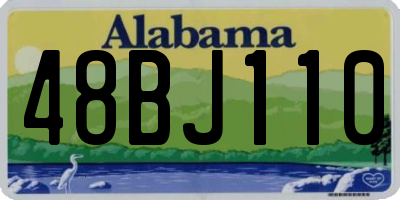 AL license plate 48BJ110