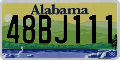AL license plate 48BJ111