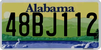AL license plate 48BJ112