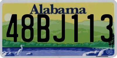 AL license plate 48BJ113