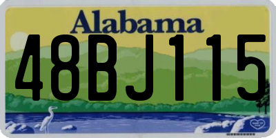 AL license plate 48BJ115