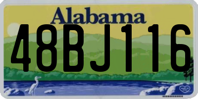 AL license plate 48BJ116