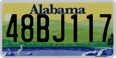 AL license plate 48BJ117