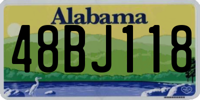 AL license plate 48BJ118