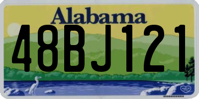 AL license plate 48BJ121