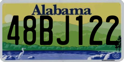 AL license plate 48BJ122