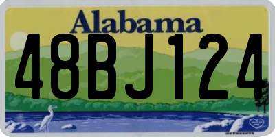 AL license plate 48BJ124