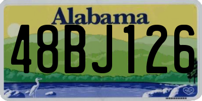 AL license plate 48BJ126
