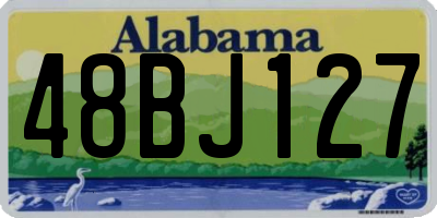 AL license plate 48BJ127