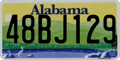 AL license plate 48BJ129