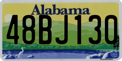 AL license plate 48BJ130
