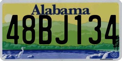 AL license plate 48BJ134