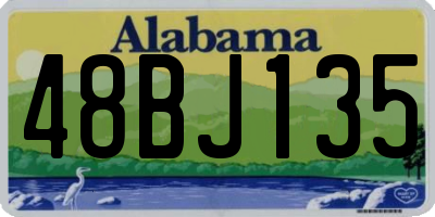 AL license plate 48BJ135