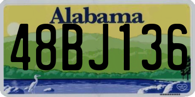 AL license plate 48BJ136