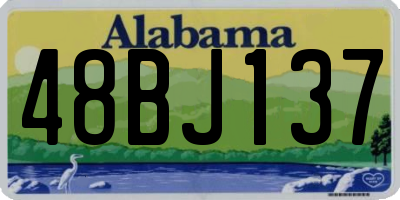 AL license plate 48BJ137