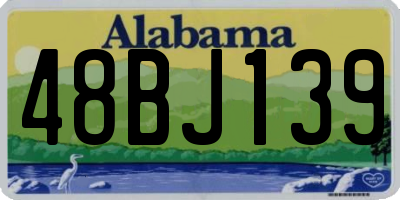 AL license plate 48BJ139