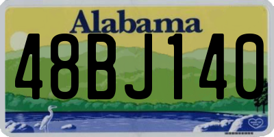 AL license plate 48BJ140