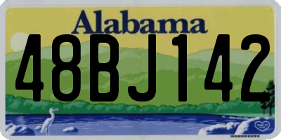 AL license plate 48BJ142